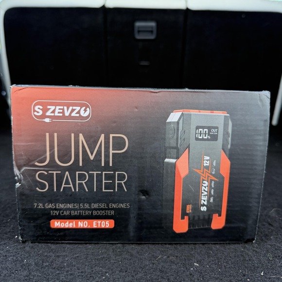 S ZEVZO ET05 3000A 12V Jump Starter Power Bank USB 7L Gas 5.5L Diesel Booster - Picture 10 of 16